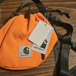 Carhartt Orange Drawstring Crossbody Bag